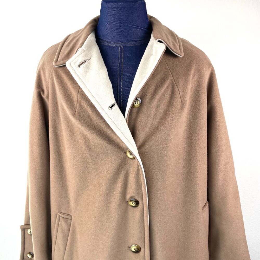 Wellington Fashions “Kashmiracle” Coat – Camel Brown, Size Large, Made in USA - Picture 3 of 14